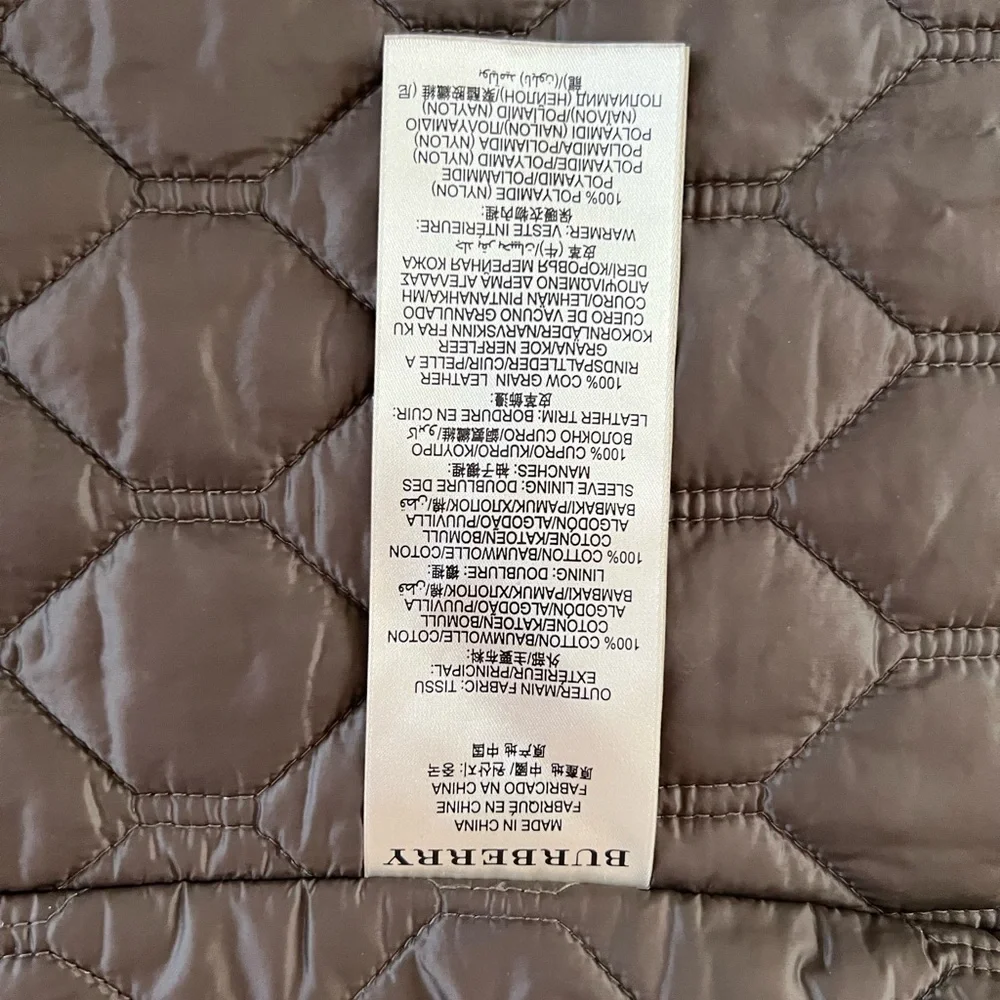 Burberry Tan Double-Breasted Trench Coat with Iconic Check Lining - Picture 10 of 16